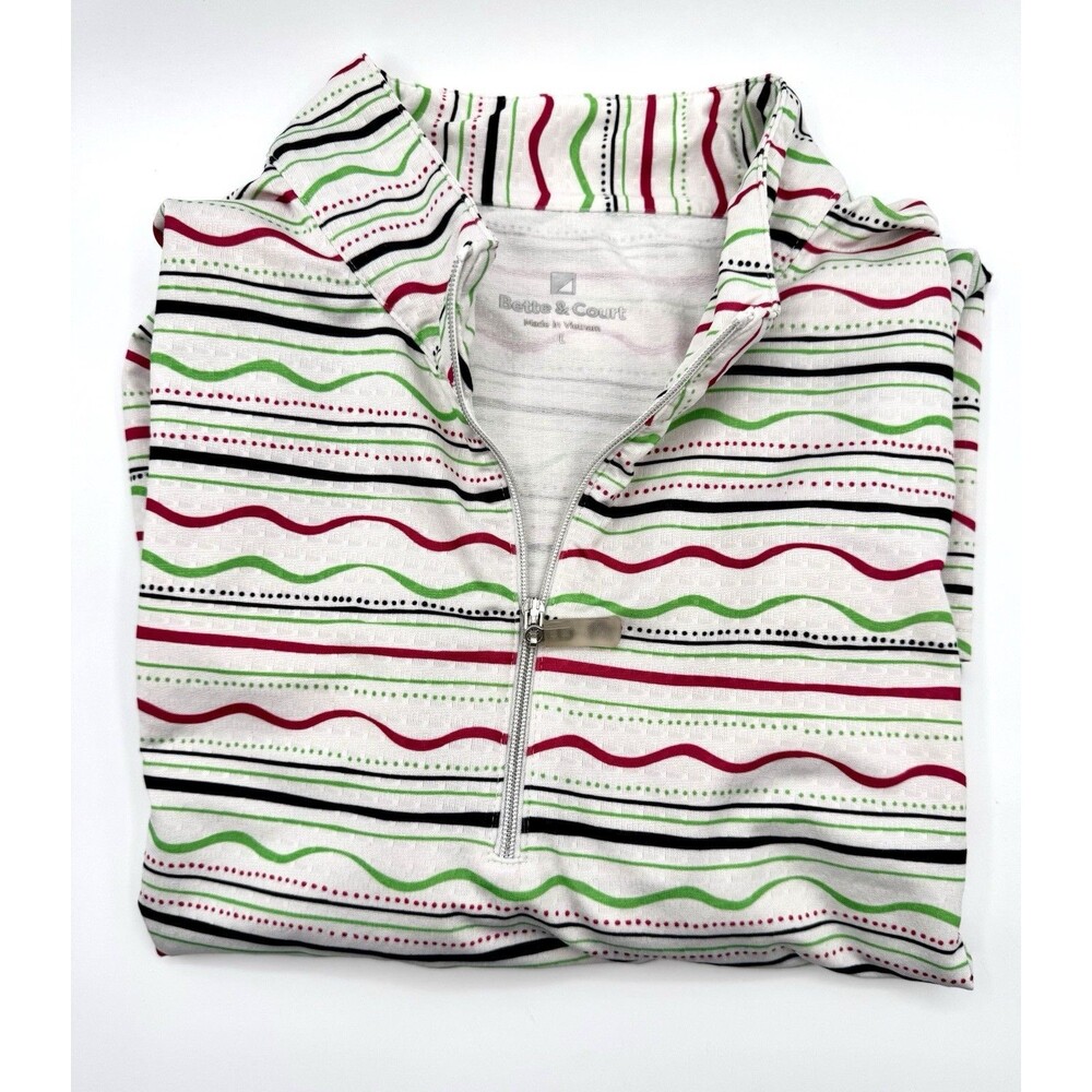 Bette & Court Women's Golf Quarter Zip Long Sleeve Shirt - L